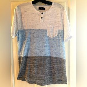 Mens Button up Henley Tee
